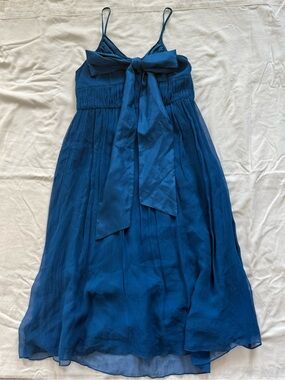 Anthropologie Moulinette Soeurs Silk Chiffon Bow Dress Size 2